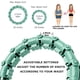thumbnail image 2 of 1pc Smart Fitness Hoop, Fitness Weight Loss Gear, With Detachable Knots & Adjustable Weight, 2 of 5