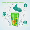 thumbnail image 2 of Taza resistente a derrames para bebé de 260ml, taza resistente a mordeduras para niños pequeños, sin BPA, taza de entrenamiento para recién nacido, botella con patrón aleatorio, 2 of 6