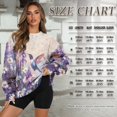 thumbnail image 6 of HELLHERO Hummingbird Daisy Flower Print Sweatshirt for Women Oversized Long Sleeve Crewneck Pullover Tops with Pocket Size L, 6 of 7