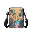 thumbnail image 2 of Chririnla Tropical Parrot Sling Shoulder Bag, Lightweight Polyester Crossbody Messenger Bag with Pocket for Travel and Daily Shopping, 2 of 7