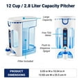 thumbnail image 3 of Zerowater 12 Cup Ready-Read 5-Stage Filtration Pitcher, 3 of 7