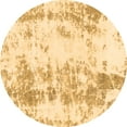 thumbnail image 1 of Ahgly Company Indoor Round Abstract Brown Modern Area Rugs, 4' Round, 1 of 4