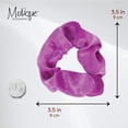 thumbnail image 5 of Velvet Solid Scrunchies - Set of 2 - Plum, 5 of 5