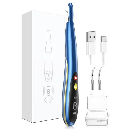 Electric Tooth Cleaner WiFi Visual Smart Tartar Remover with LED Light Cleaning Kit for Calculus Tartar Tooth Plaque Removal 3 Cleaning Modes USB Rechargeable Tooth Brush Oral Care Kit