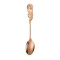 thumbnail image 2 of Juego de tenedor de cuchara de rosa de acero inoxidable navideño - Cucharas para remover café y tenedores para postre - Accesorios de cocina y decoración de vajilla, 2 of 3