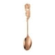 thumbnail image 2 of Juego de tenedor de cuchara de rosa de acero inoxidable navideño - Cucharas para remover café y tenedores para postre - Accesorios de cocina y decoración de vajilla, 2 of 3