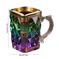 thumbnail image 3 of Taza de cristal con forma de libro – Tema literario Taza de té de café, cristal transparente morado, 200ml, diseño moderno de novedad para oficina en casa, regalo para coleccionistas lectores, 3 of 6