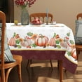 thumbnail image 6 of Fall Thanksgiving Pumpkin & Sunflower Tablecloth Waterproof Table Cover Party Holiday Decor 60x 84 Inch, 6 of 6
