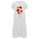 thumbnail image 4 of Vestido estampado de cuello redondo de manga corta de color sólido para mujer con bolsillos Vestido a media pierna Fridja  bnh1914, 4 of 4