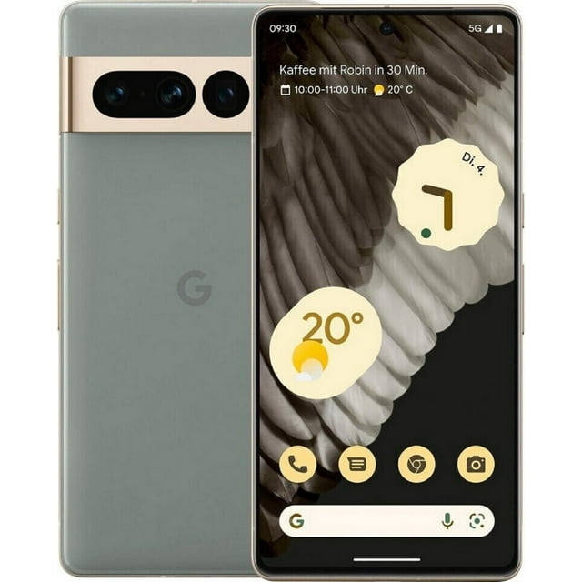 Refurbished Google Pixel 7 Pro 5G - 128GB – Hazel – 50MP Triple Rear & 10.8MP Front Camera - Fully Unlocked Smartphone - Excellent Condition
