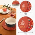 thumbnail image 2 of SKYSONIC Christmas Pig Cute Pot Holders Trivets, 2 Pcs Heat Resistant Trivets,Xmas Gingerbread Cotton Thread Weave Mats for Hot Pads Pans Pot Bowl Teapot for Kitchen Decor, 2 of 7