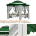 thumbnail image 4 of Gazebo Escamotable 13 X 13 Pi, Tente Extérieure Instantanée à un Clic avec Moustiquaire, 3 Hauteurs Réglables, Cadre Robuste, Sac à Roulettes, 4 of 6