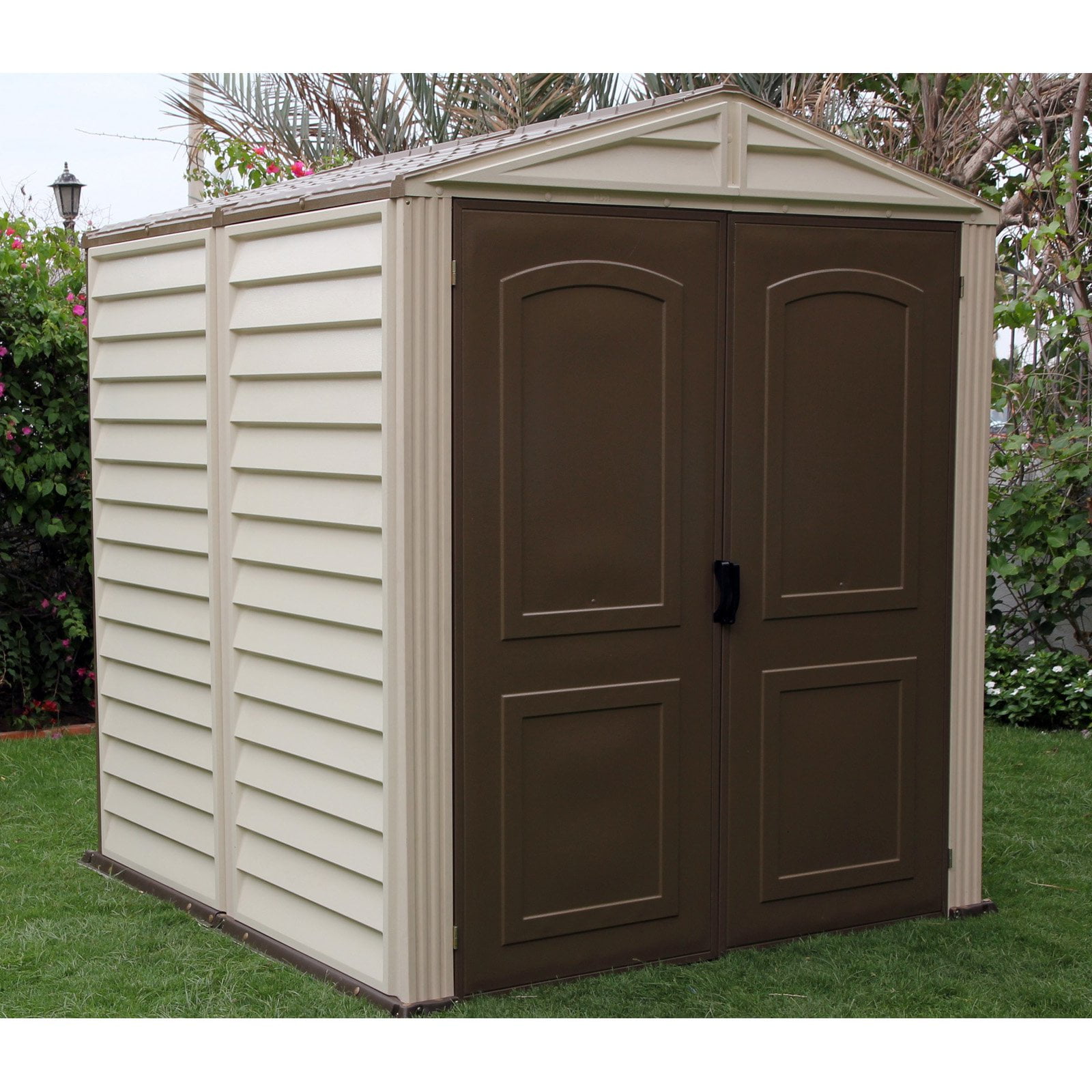 duramax woodside vinyl shed with floor - 6 x 6 ft