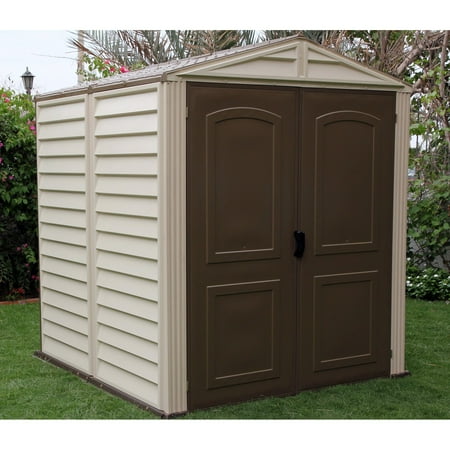 duramax 4x8 sidemate vinyl shed with foundation 06625