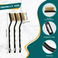 thumbnail image 5 of Sylvtty 22Pcs/Set Wire Brush Ergonomic Handle Stainless Steel Bristle Brush Rust Removal Cleaning Metal Parts Cleaning Tool, 5 of 7