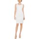 thumbnail image 1 of Kasper Vestido de tubo texturizado para mujer, blanco, 4, 1 of 1