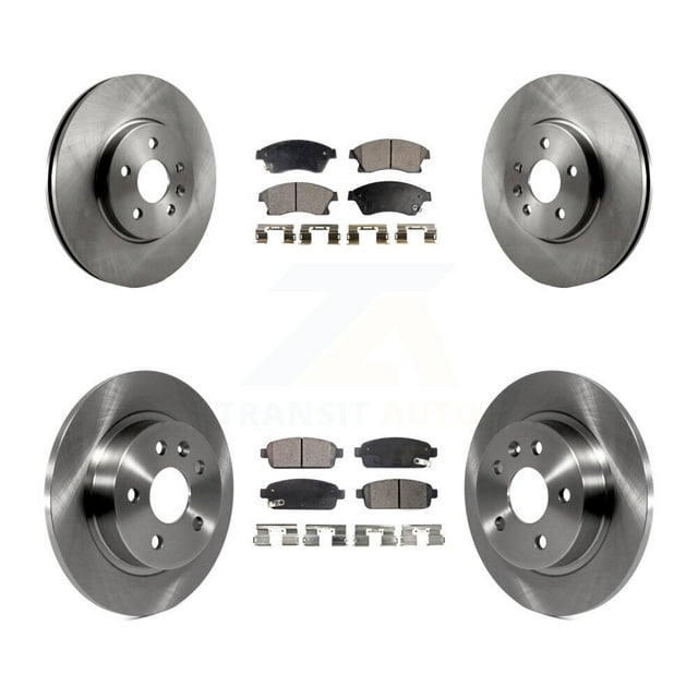 Transit Auto Front Rear Disc Brake Rotors and Semi-Metallic Pads Kit for Car 2013-2014 Chevrolet Sonic RS K8F-100833