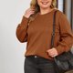 thumbnail image 3 of Ailaofu Womens Tops Long Sleeve Lightweight Shirts 2025 Fall Fashion Clothing Trendy Tops Crewneck Basic Tee, 3 of 6