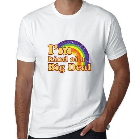 I'm Kind Of A Big Deal - Cool 70s Rainbow Vintage Men's T-Shirt