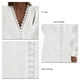 thumbnail image 5 of Vestido casual de verano,Vestido con cuello en V Vestido largo de color puro Vestido con cuello en V para mujer Calidad inigualable, 5 of 6