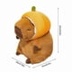 thumbnail image 2 of Plush Capybara Pillow Soft Comfortable Stuffed Toy with Brown Faux Fur Perfect for Children, 2 of 5