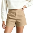 thumbnail image 4 of YanHoo Golf Shorts for Women High Waisted Stretchy Short Pants Casual Work Outdoor Hiking Shorts with Pockets, 4 of 8