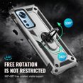 thumbnail image 3 of For Xiaomi 12 Pro Shockproof TPU + PC Phone Case with Holder(Silver),iPhone 16, 3 of 7