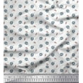 thumbnail image 1 of Soimoi White Cotton Duck Fabric Berries Leaves Print Fabric by Yard 42 Inch Wide, 1 of 3