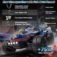 thumbnail image 6 of DEERC 9308E 1:16 Fast RC Cars for Boys Age 8-12 RC Monster Truck 40 KPH,All Terrain 4WD High Speed Dinosaur Truck 2 Car Shell,2.4Ghz Off-Road Remote Control Cars with 2 Batteries, Toy Gift for Kids, 6 of 10