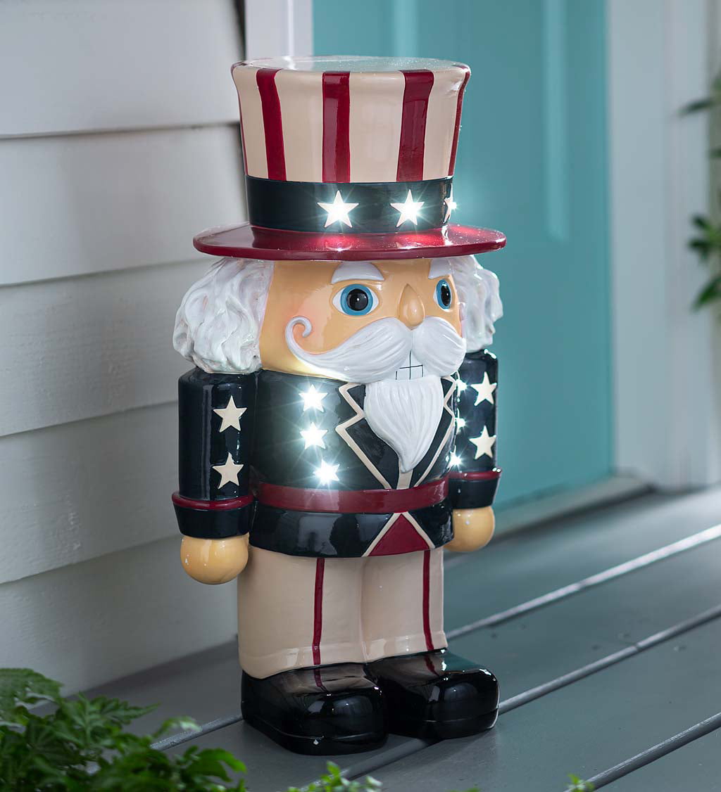 Choose 1 Uncle Sam Or Eagle  Decor Solar Power Patriotic Dancing Toy Figure 