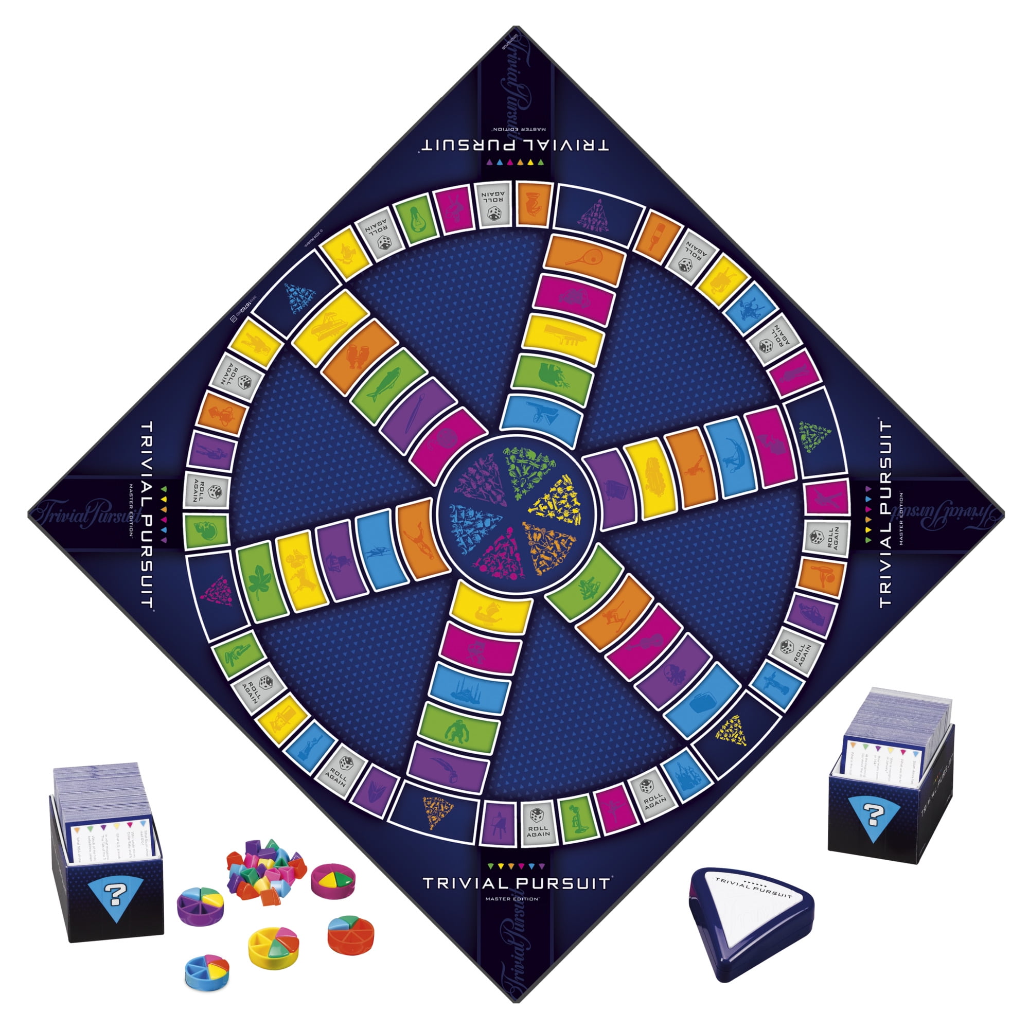 Trivial Pursuit Master Edition Trivia Game, Board Games for Adults and  Teens, Includes Electronic Timer 