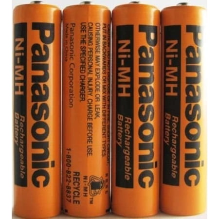 Panasonic Ni-MH Rechargeable Battery for Cordless Phones 700 mAH (AAA Pack of 4)