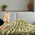 thumbnail image 3 of Leaves Soft Flannel Fleece Throw Blanket, Monstera Plants and Blossoming Flowers from Hawaii Tropical, Cozy Plush for Indoor and Outdoor Use, 50" x 70", Olive Green Pale Yellow, by Ambesonne, 3 of 5