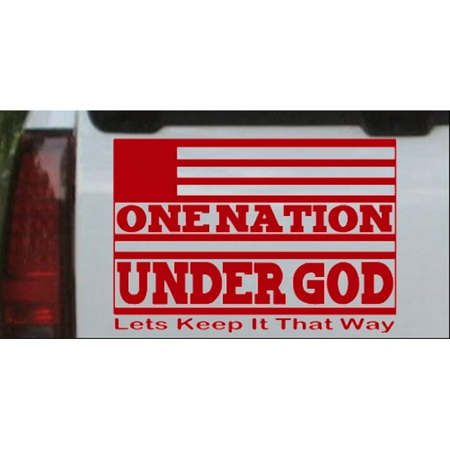 One Nation Under God Car or Truck Window Decal Sticker
