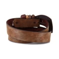thumbnail image 3 of Kamberely Genuine Leather Detachable Buckle Women's Belt, Brown M/L, 3 of 4