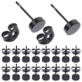 thumbnail image 1 of USHOBE 20Ud Pendientes Redondos De De Para Unisex Y Resistente Color Negro, 1 of 6