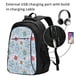 thumbnail image 2 of Balery Sea Turtle Mochila con carga USB para hombre y mujer - Mochila impermeable y antirrobo para laptop con puerto USB para viajes, trabajo, 2 of 7