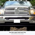 thumbnail image 3 of APS Compatible with Ram 2500 3500 2010-2012 Main Upper Stainless Steel Chrome Mesh Front Grill Grille Insert D76864T, 3 of 3