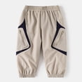 thumbnail image 3 of CONROSES Kids Boys Cargo Pants Wide Leg Baggy Hiking Pant for Child Graphic Elastic Waist Cozy Outdoor Jogger Trousers with Pockets, 3 of 3