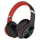 thumbnail image 1 of DOQAUS Bluetooth Headphones Over Ear, 90 Hours Playtime Wireless Headphones with 3 EQ Modes,HiFi Stereo Headphones with Microphone and Soft Protein Earpads for iPhone/TV/PC/Home Office (Black-Red), 1 of 5