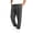 Black, variant on Mens Washed Casual Pants Drawstring Elastic Waist Relaxed Fit Joggers Trousers with Pockets
