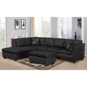Master Furniture Sectional Sofa Modern Fabric Microfiber Faux