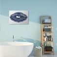 thumbnail image 2 of Stupell Industries Vintage Bath House Sign Minimal Blue White Typography Painting Gallery Wrapped Canvas Art Print Wall Art, 24 x 30, 2 of 6