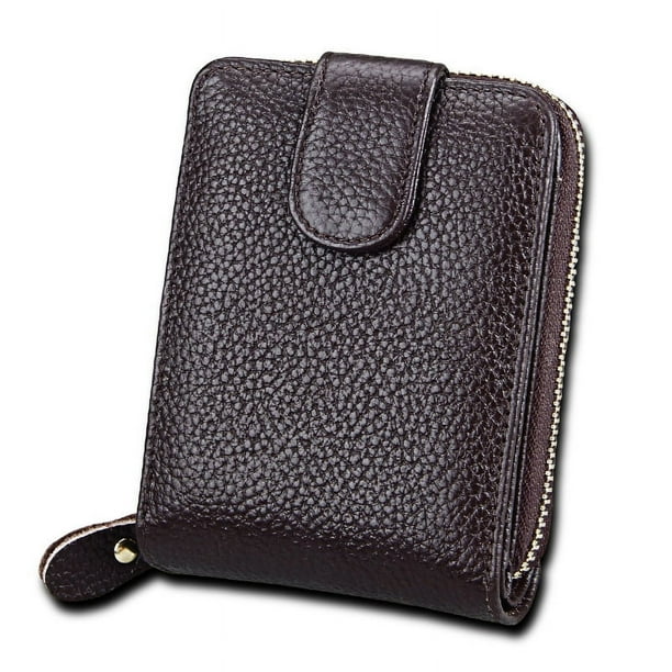 Tarjetero multifunción para carnet de conducir de hombre, tarjetero de piel con rfid, tarjetero para mujer