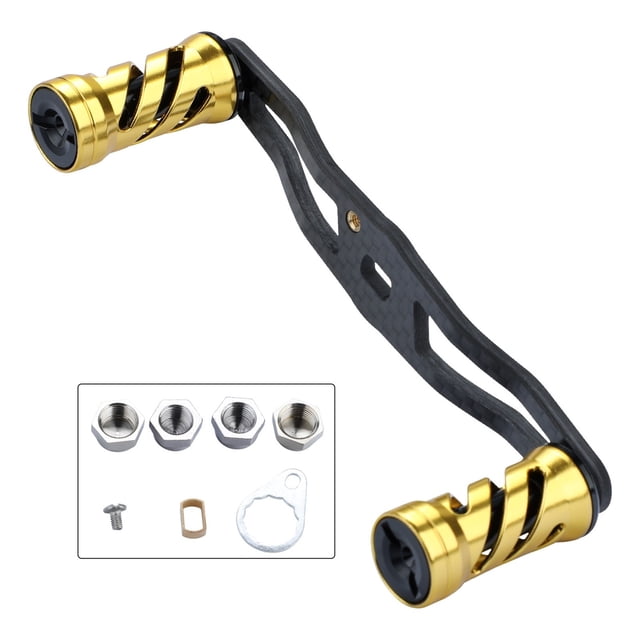 Fishing Reel Handle Aluminum Alloy Strong Durable Fish Reel Handle for Baitcasting Reel Tackle Accessory ,Rigid Aluminum Skeletal Frame