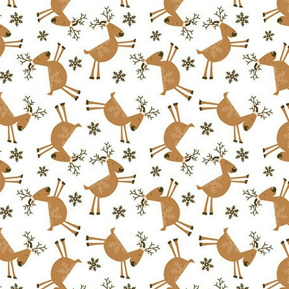 Happy Reindeer Holiday Tissue Paper - 20in. x 30in. Size - 12 Sheets (P1291)