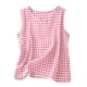 thumbnail image 1 of Camisas Y Tops de Verano de Mujer Cuello Redondo sin Mangas Camisa Cuadrada Top de Mujer Casual, 1 of 9