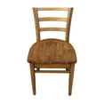 thumbnail image 5 of International Concepts Set of 2 Solid Wood Emily Side Kitchen & Dining Chairs in Pecan, 5 of 7