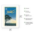 thumbnail image 2 of Homeward to Netherlands - KLM Royal Dutch Airlines- Lockheed Constellation - Vintage Airline Travel Poster by Paul C. Erkelens c.1944 - Bamboo Fine Art 290gsm Paper Print (Unframed) 24x32in, 2 of 4