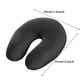 thumbnail image 3 of Almohada de viaje con microperlas, almohada cervical, reposacabezas, ligera para avión, color negro, 3 of 7
